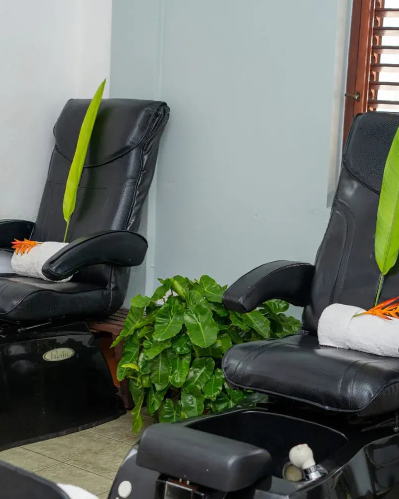 Pedicure treatment at Touch Therapies Antigua